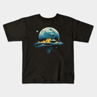 Journey to the moon, Sci Fi Kids T-Shirt